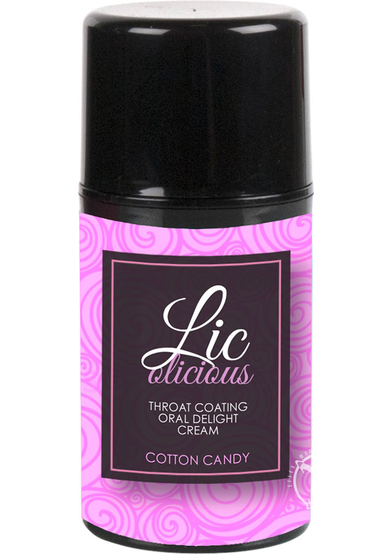 Licolicious Throat Coating Oral Delight Cream Cotton Candy 1.7oz