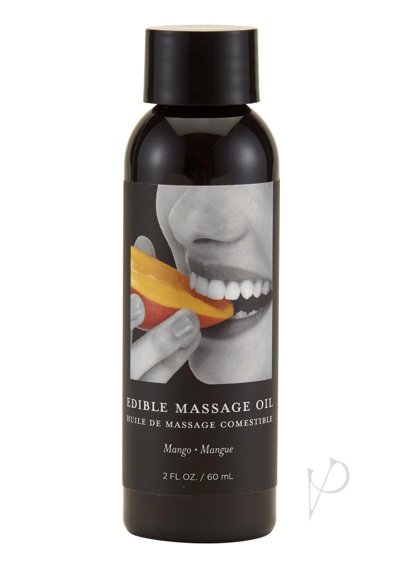 Earthly Body Hemp Seed Edible Massage Oil Mango 2oz